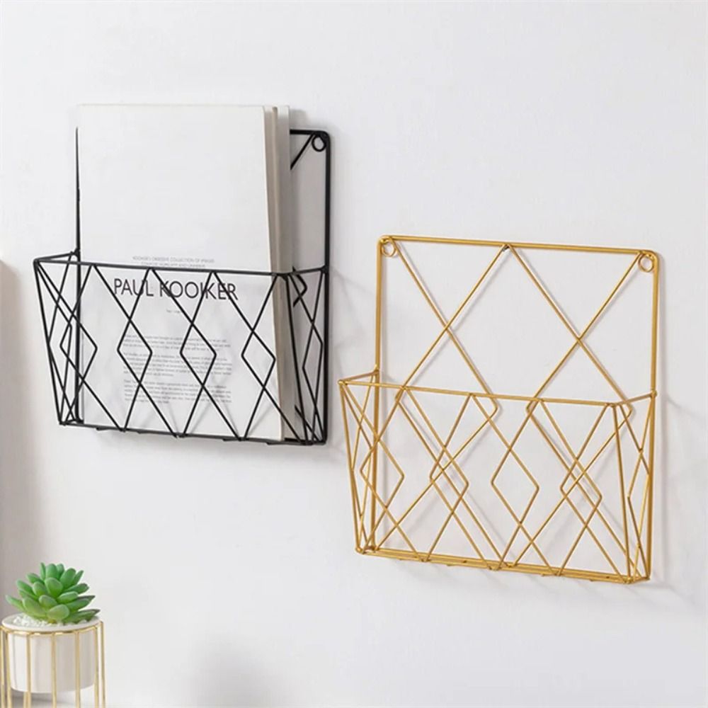 Metal Magazine Holder Wall Mou - Magazine Holder Rack ulasan dan harga
