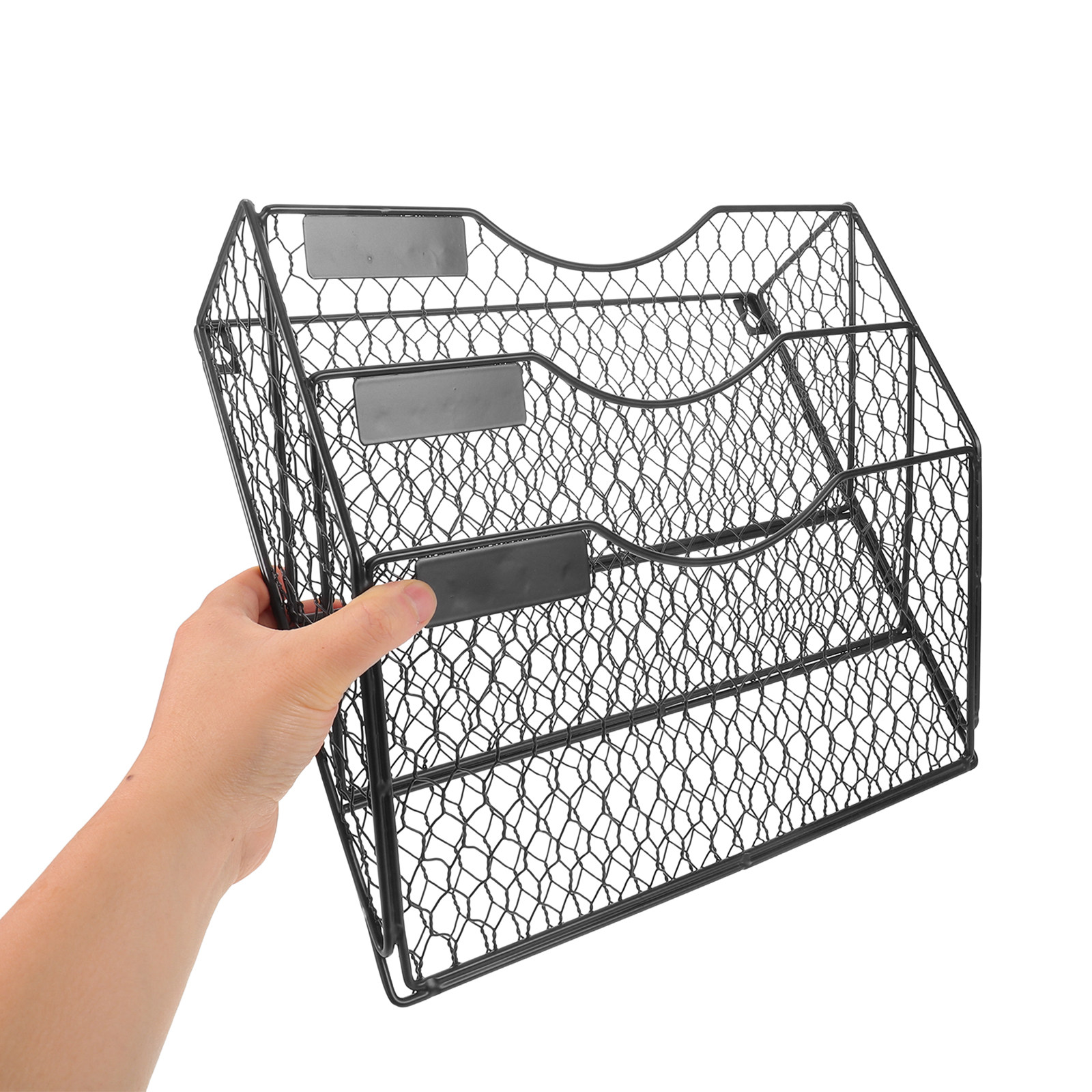 3 Tier Wall File Holder Mesh M - Magazine Holder Rack ulasan dan harga