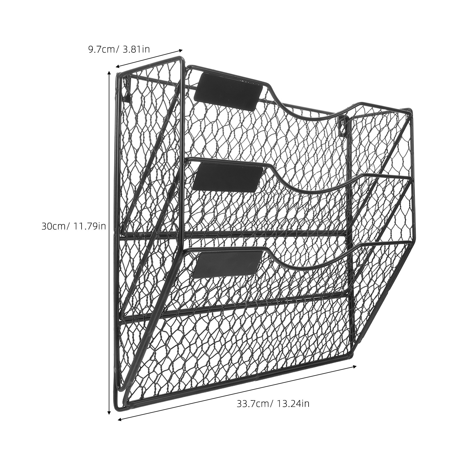 3 Tier Wall File Holder Mesh M - Magazine Holder Rack ulasan dan harga