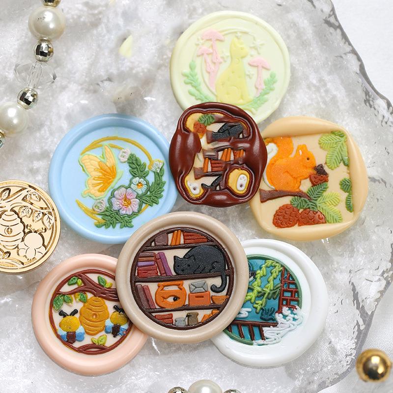 Animal Botanical Wax Seal Stam - Wax Seal Stamp Set ulasan dan harga