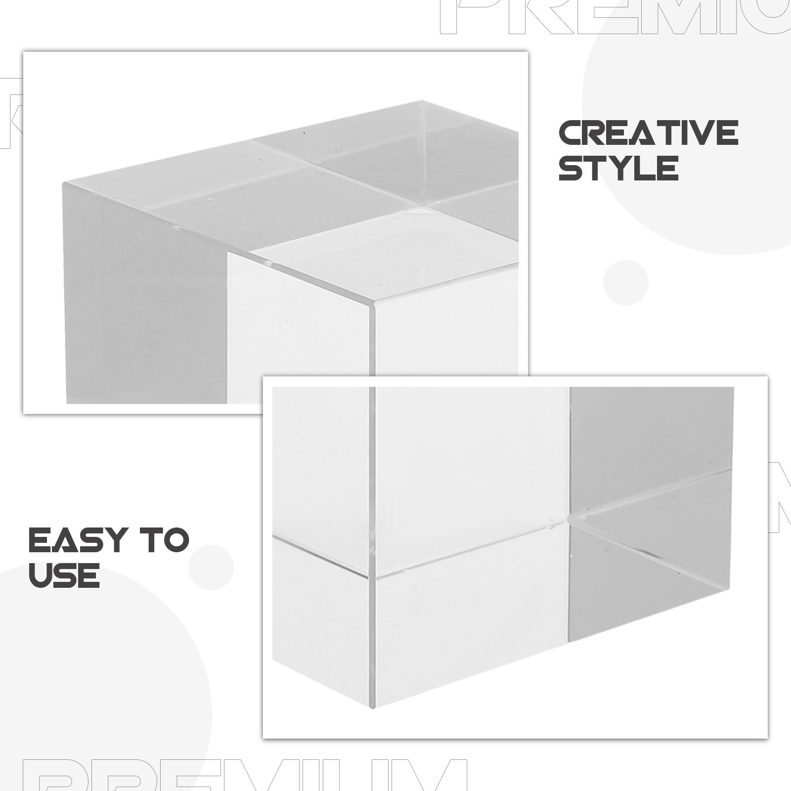 Square Clear Crystal Paperweig - Paper Weight Crystal ulasan dan harga