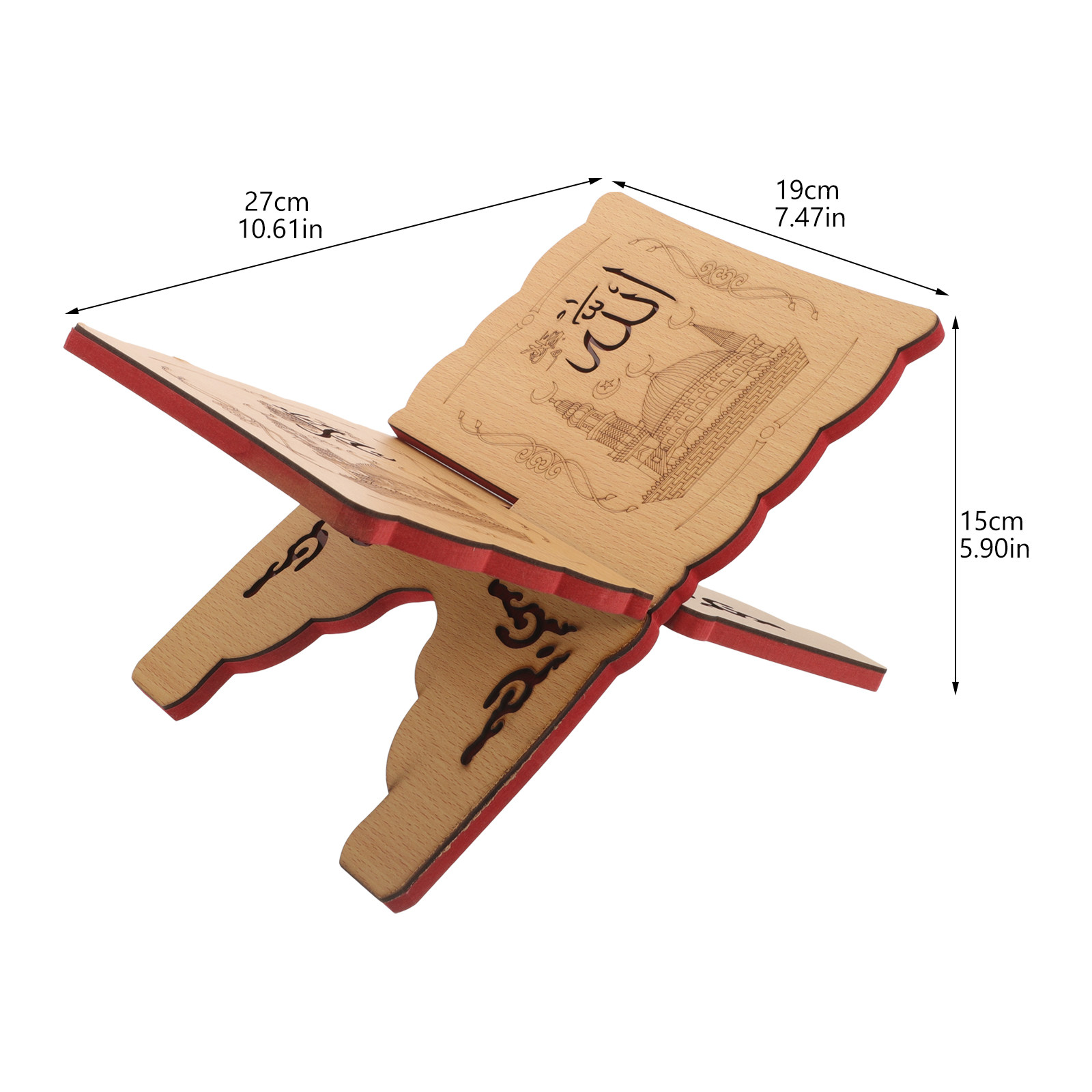Wooden Quran Holder Reading St - Magazine Holder Rack ulasan dan harga