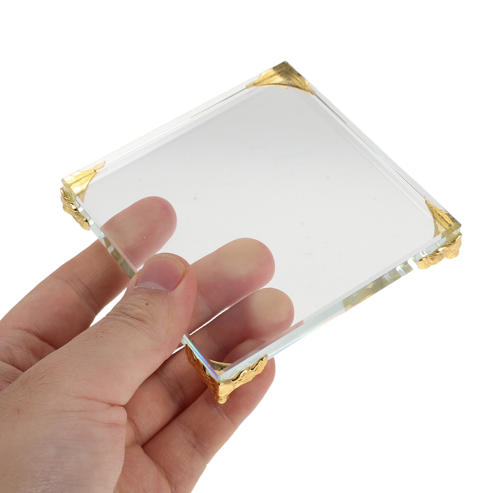 Square Crystal Paperweight Gol - Paper Weight Crystal ulasan dan harga