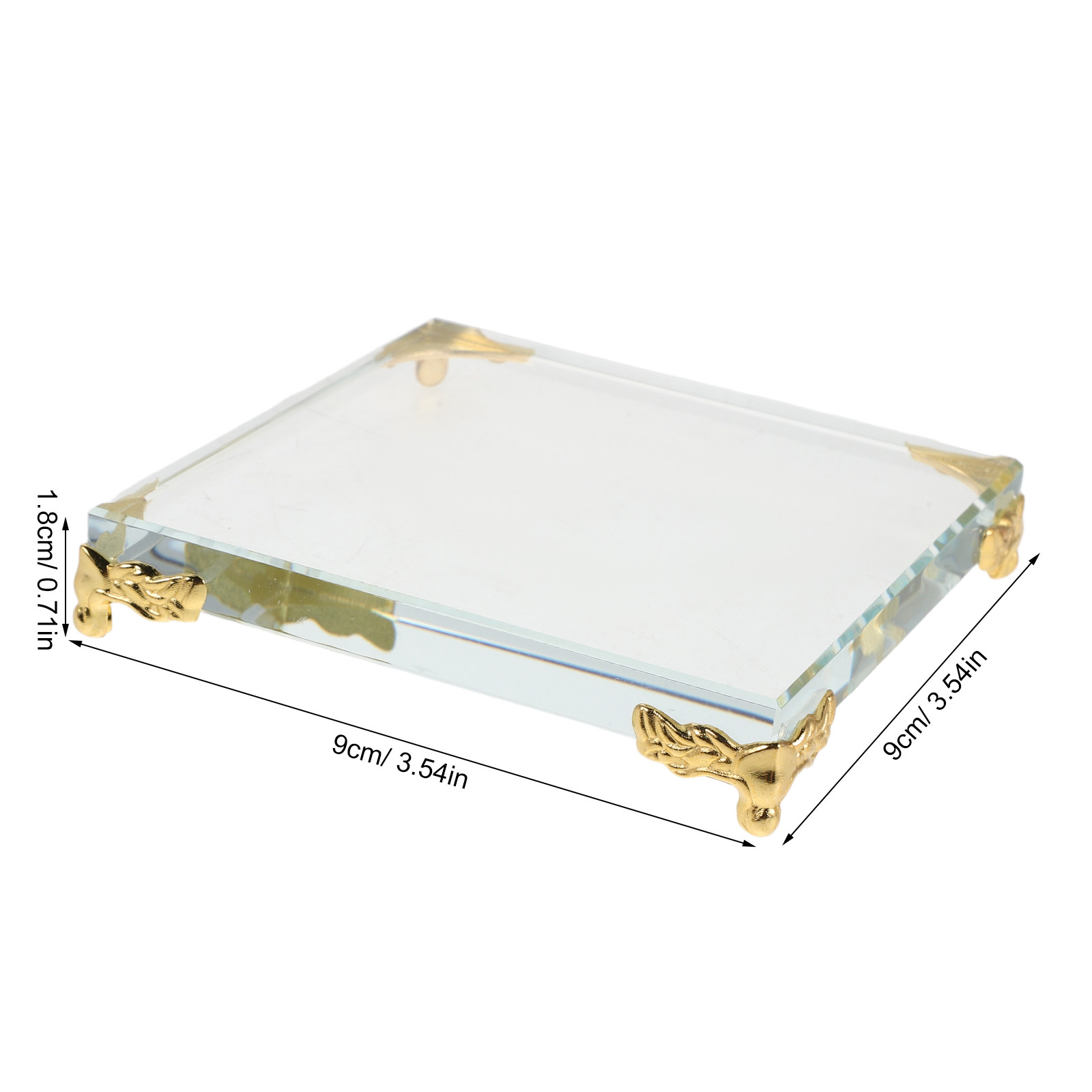 Square Crystal Paperweight Gol - Paper Weight Crystal ulasan dan harga
